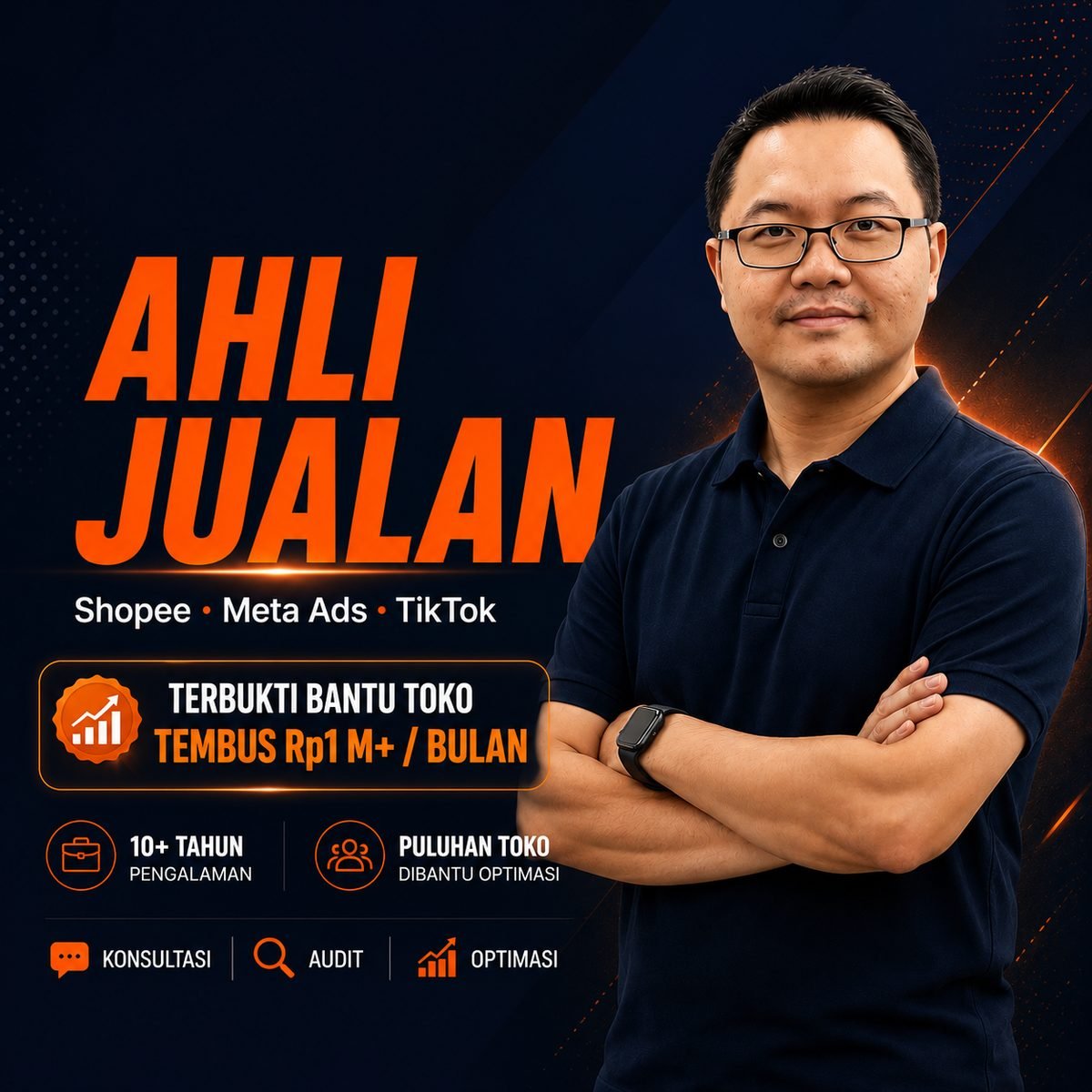 ko Luis — Ahli Jualan: Shopee, Meta Ads, TikTok