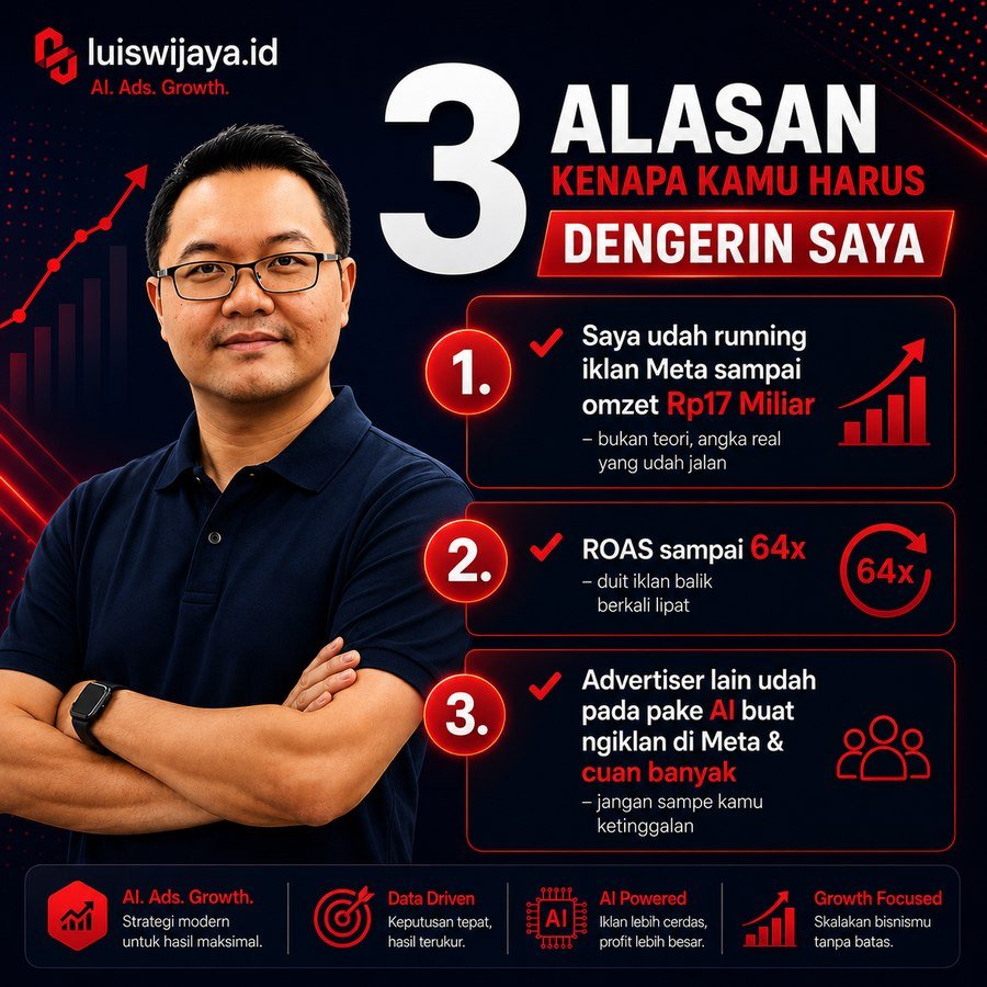 Bukti running Meta Ads — omzet Rp17 Miliar