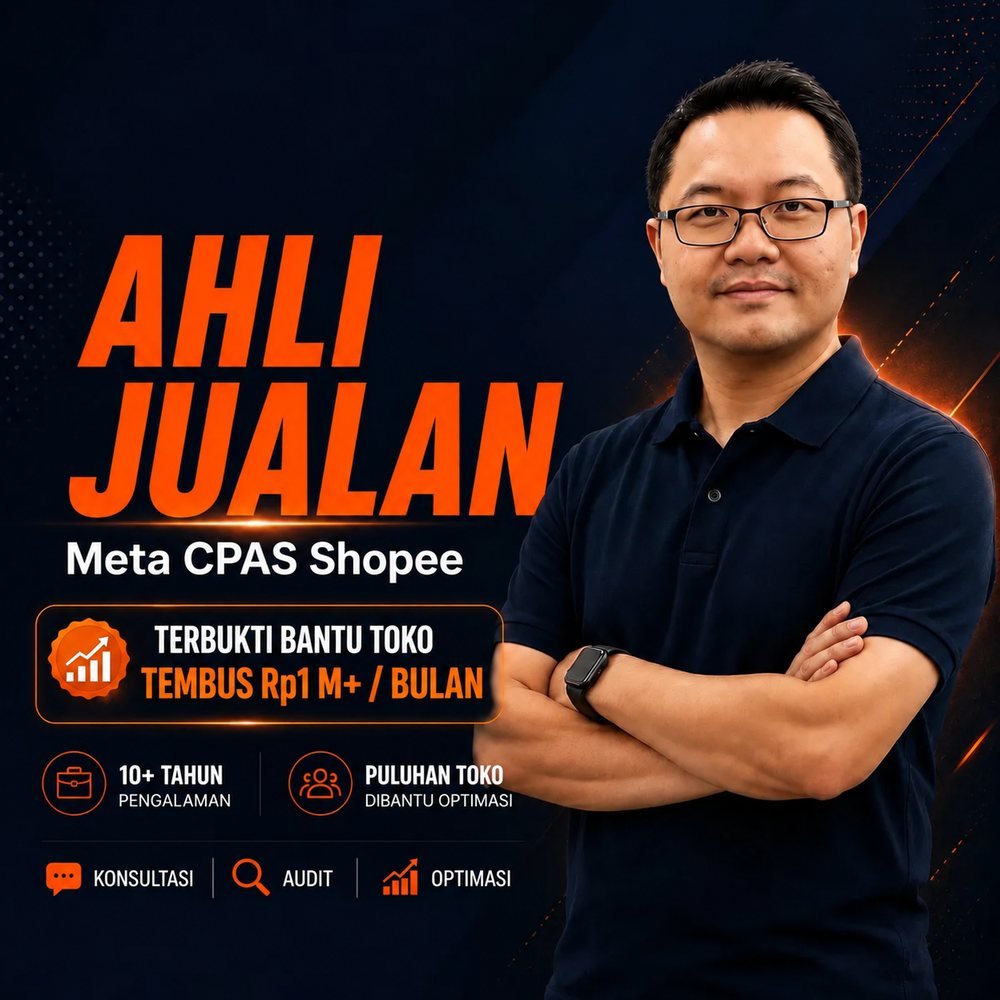 ko Luis, praktisi Shopee dan Meta Ads - jasa Meta CPAS Shopee